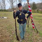 Reenactor Noah Fletcher of Shelbyville, TN